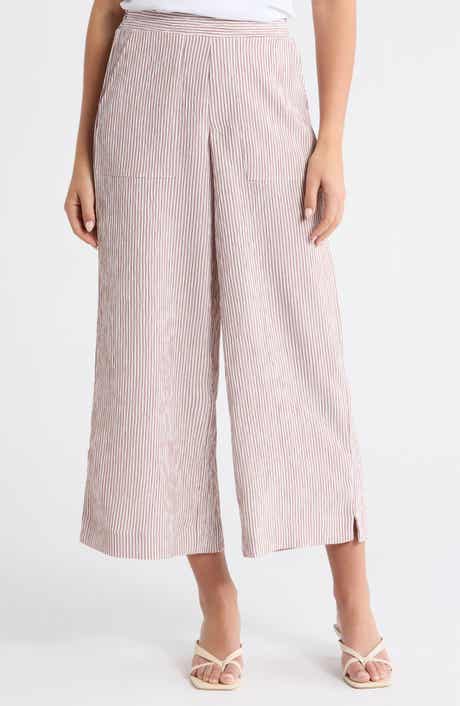Stripe Wide Leg Pants