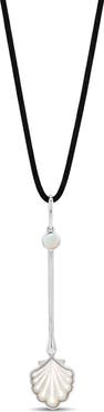 Roseate Wand Shop Sterling Silver & Mother of Pearl Pendant Necklace
