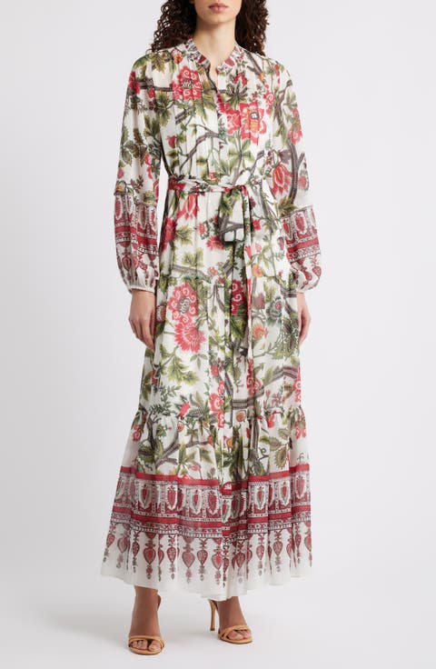 Lana Floral Print Long Sleeve Dress