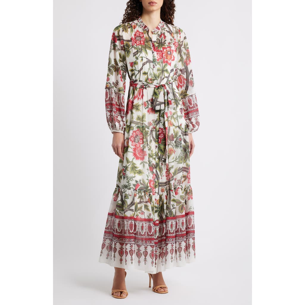 Kobi Halperin Lana Floral Print Long Sleeve Dress In Multi
