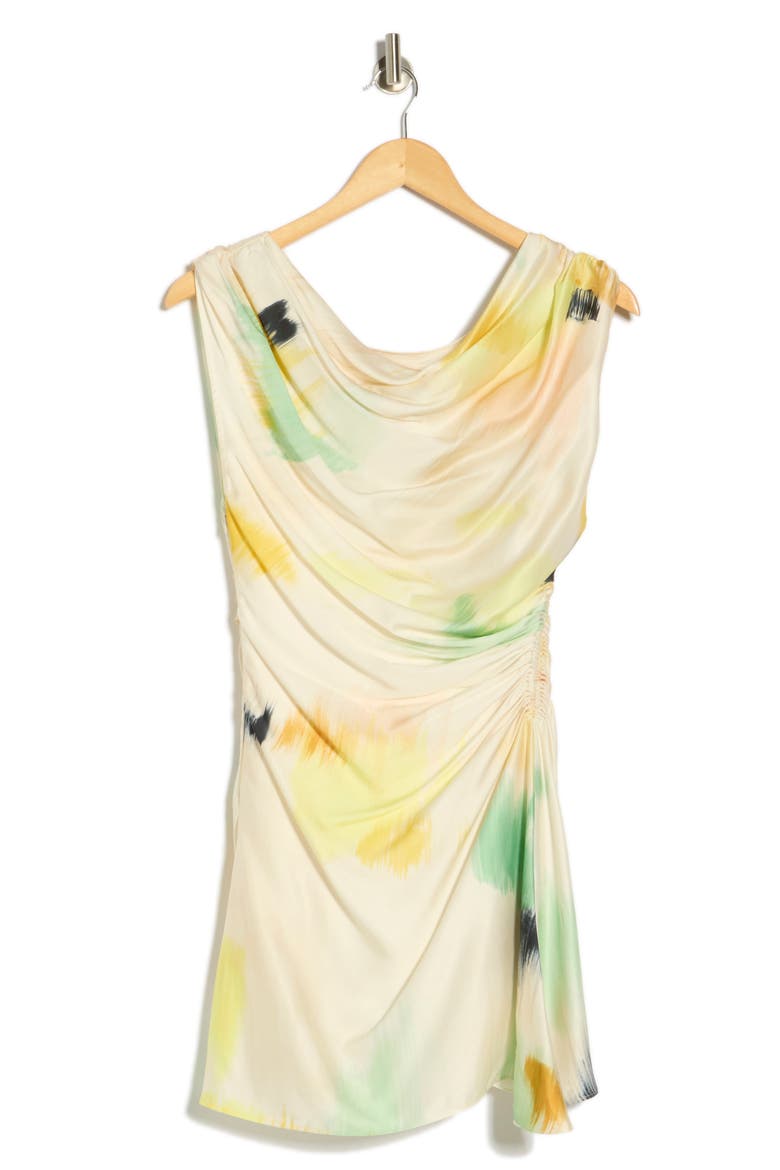Poppy Short Sleeve Ruched Minidress, Alternate, color, FLORAL MULTI
