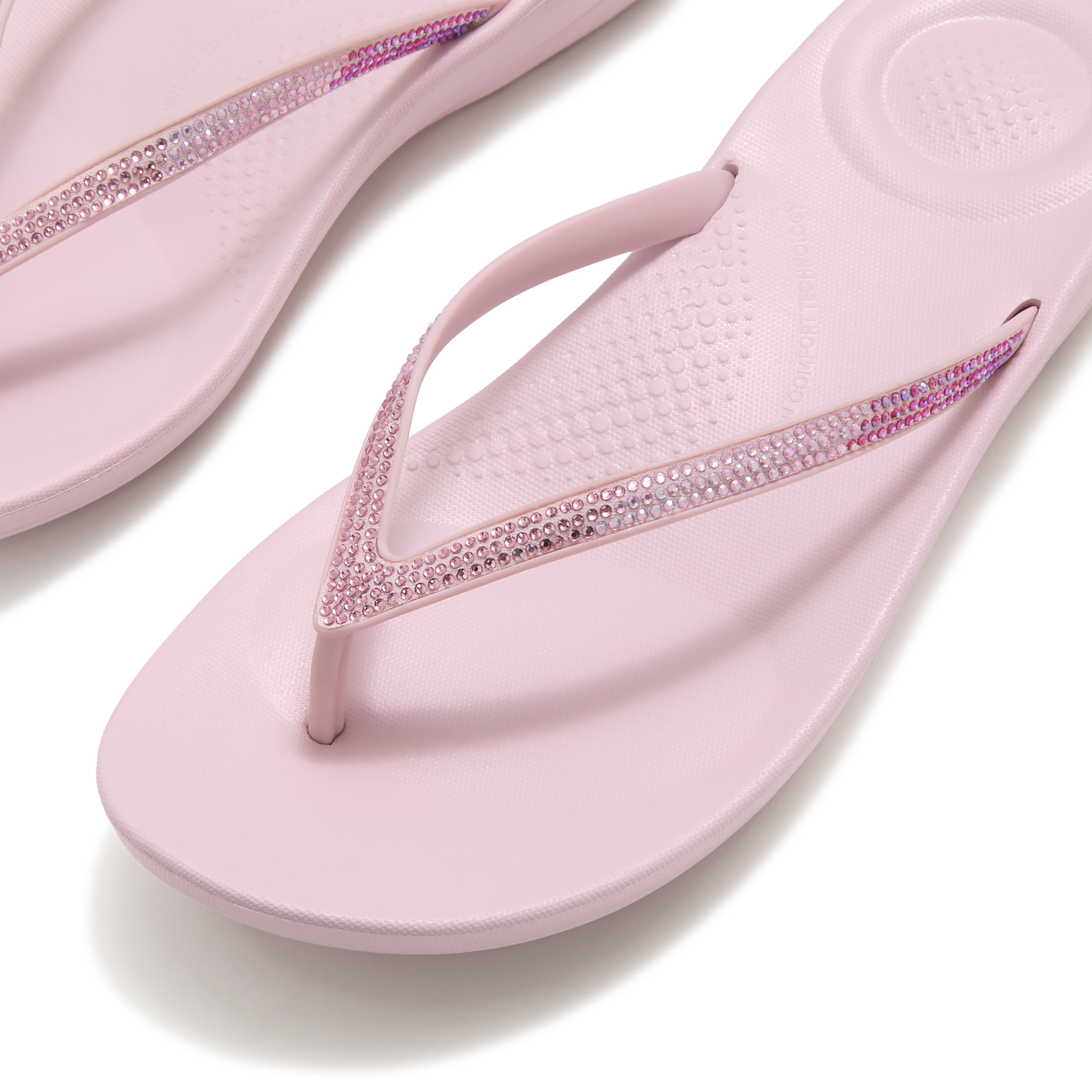 Iqushion Ombre Sparkle Flip-Flops, Alternate, color, Dusk Lilac