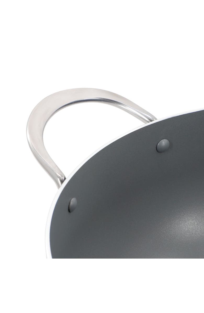 OSTER Cartagena 7.4 Quart Nonstick Aluminum Caldero with Lid, Alternate, color, Blue