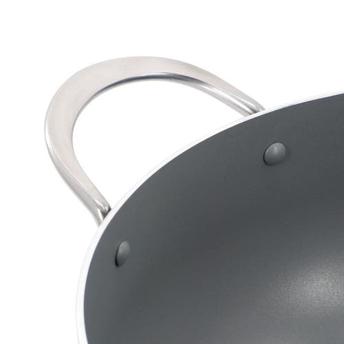 Oster Cartagena 7.4 Quart Nonstick Aluminum Caldero With Lid In Dark Blue In Blue