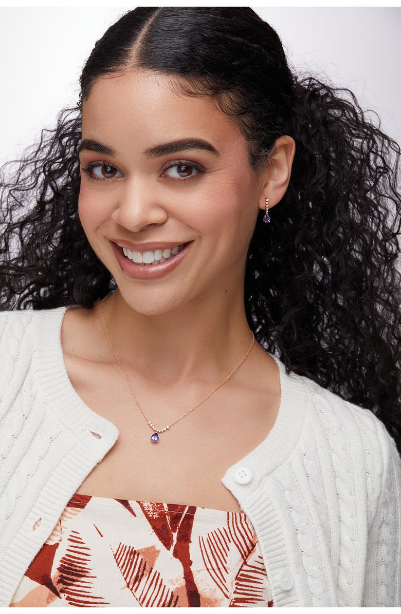 Bony Levy Iris Tanzanite & Diamond Pendant Necklace, Alternate, color, 