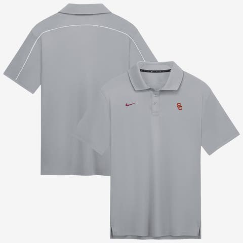 Men's Nike Gray USC Trojans Par Dri-FIT Polo