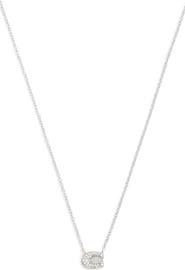 COACH Pavé Signature C Short Pendant Necklace