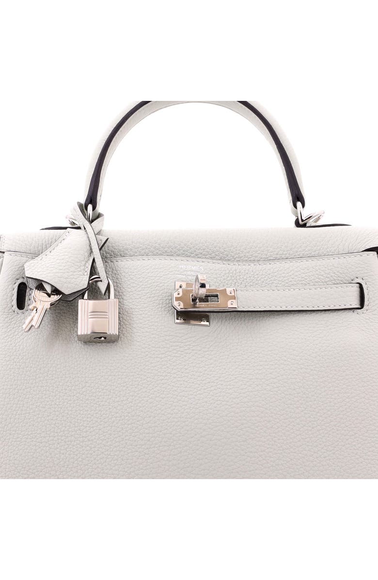 Pre-Owned Hermes Kelly Handbag Grey Togo with Palladium Hardware 25, Alternate, color, Gris Neve