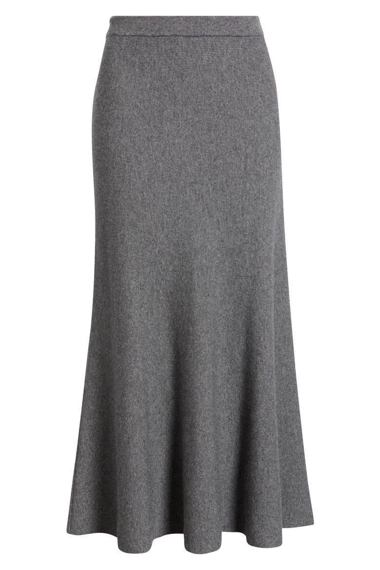 Odita Midi Skirt, Alternate, color, HEATHER CHARCOAL