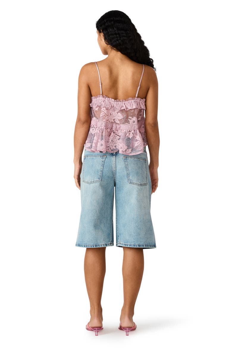 Kesha Floral Embellished Shorts, Alternate, color, SEABREEZE BLUE