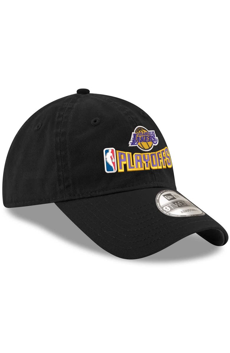 New Era Men's New Era  Black Los Angeles Lakers 2025 NBA Playoffs 9TWENTY Adjustable Hat, Alternate, color, 