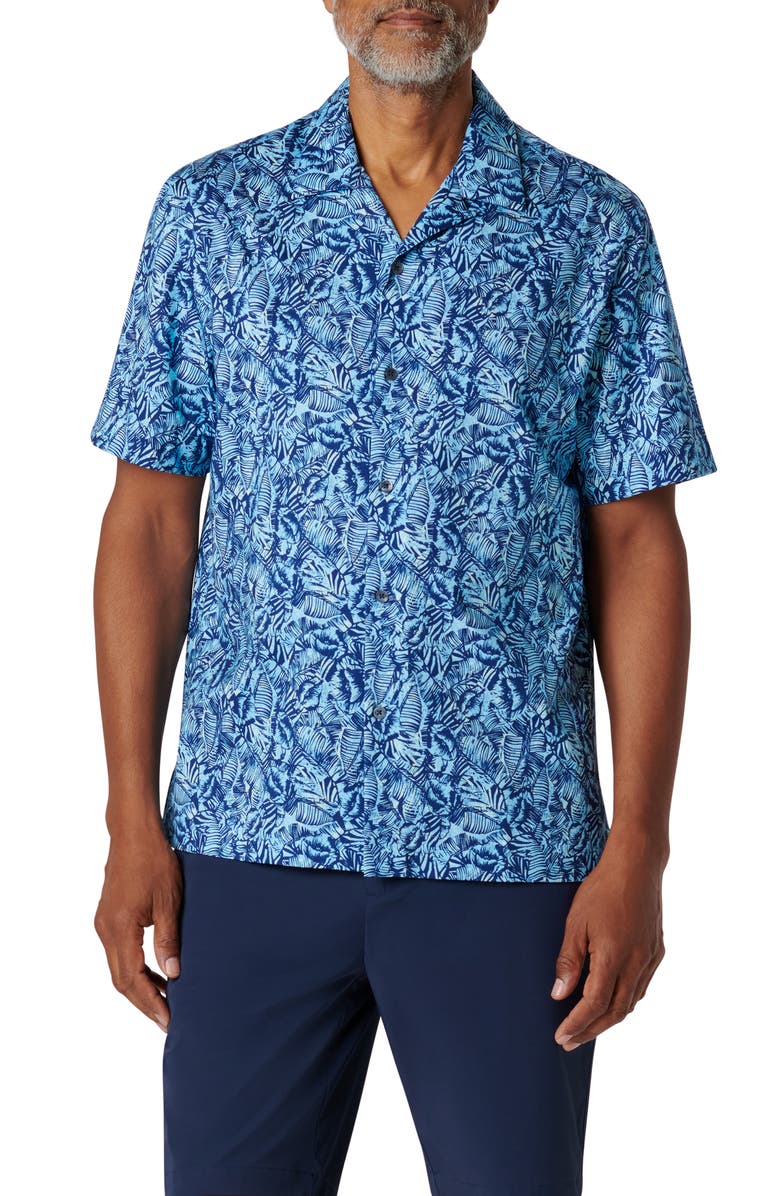 Bugatchi Cole OoohCotton<sup>®</sup> Floral Camp Shirt, Main, color, 