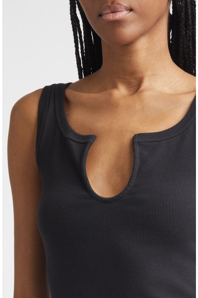 Sierra Double Scoop Rib Tank, Alternate, color, BLACK