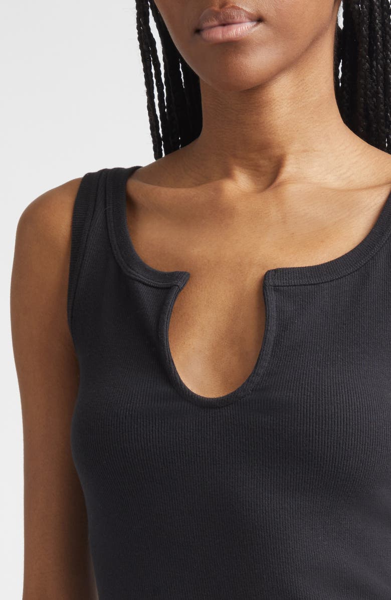 OSSOU Sierra Double Scoop Rib Tank, Alternate, color, Black