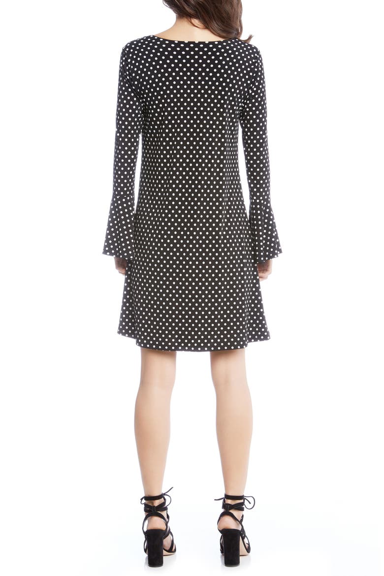Polka Dot A-Line Dress, Alternate, color, DOTTED