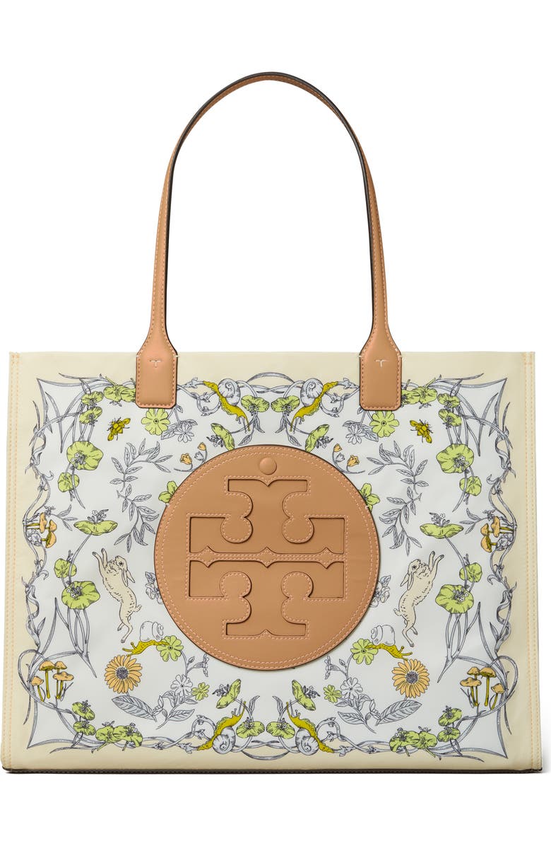 Tory Burch Small Ella Floral Print Tote, Main, color,