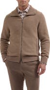 Bugatchi Wool Blend Full Zip Sweater Jacket