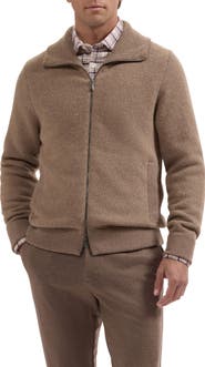 Bugatchi Wool Blend Full Zip Sweater Jacket