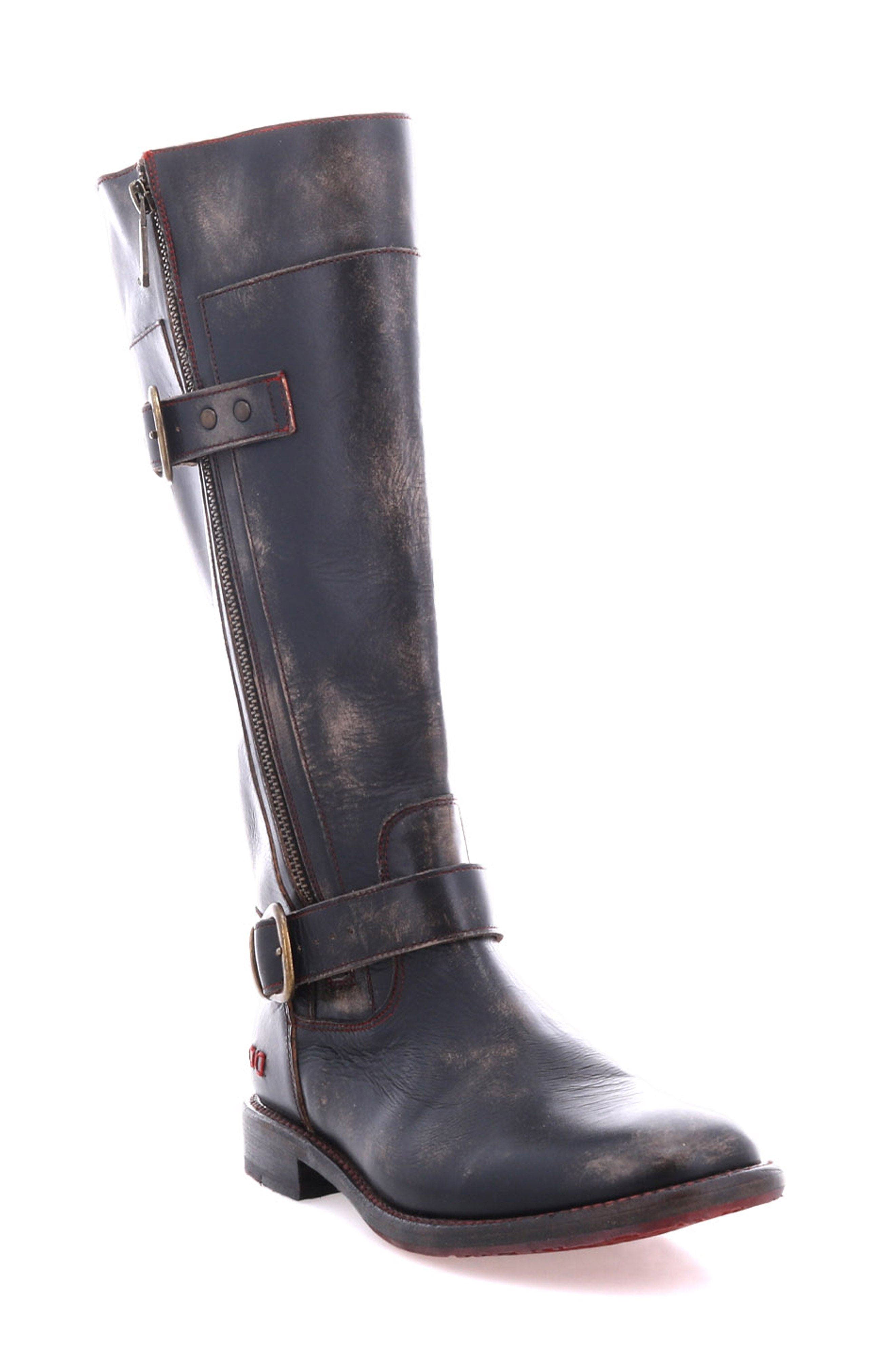Bed Stu Gogo Lug Engineer Boot, Main, color, Black Hw