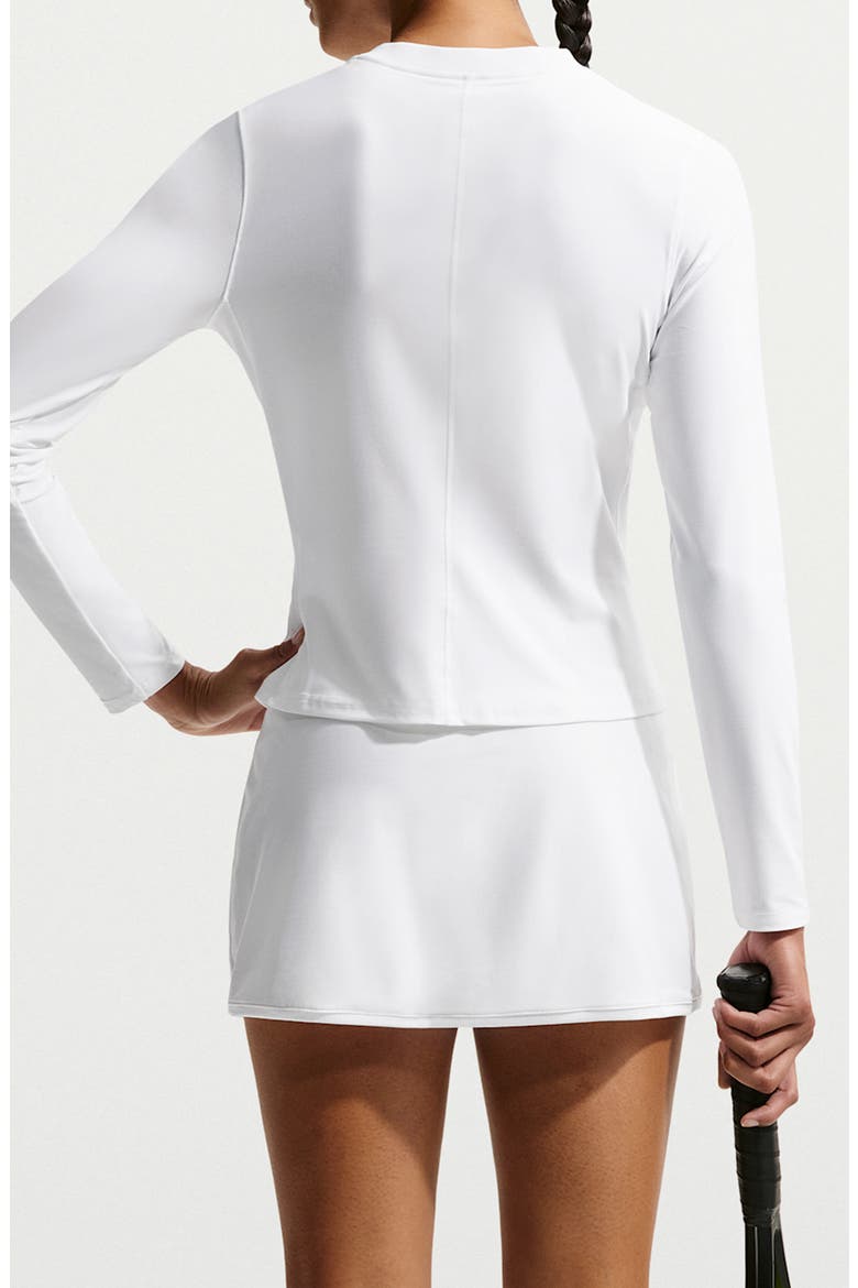 NikeCourt Dri-Fit ADV Mid Layer Top, Alternate, color, WHITE/WHITE