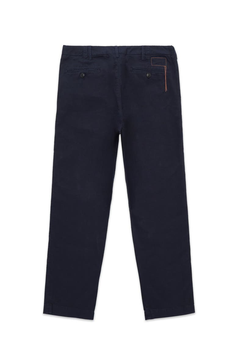 Wallace Twill Cotton Trousers, Alternate, color, BLUE