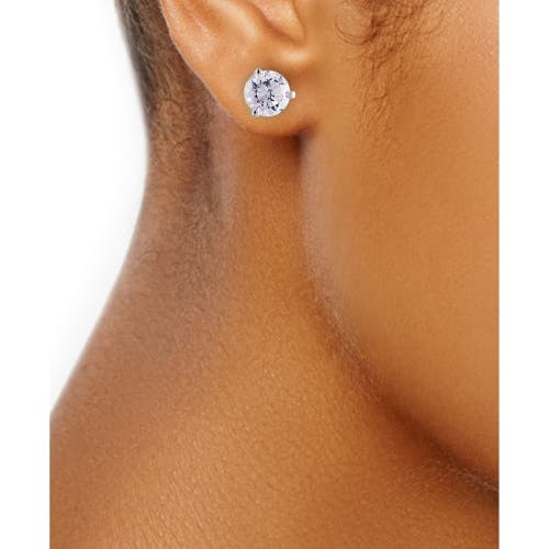 Bliss Diamond Certified 6 Ct Tw 14k Gold Lab Grown Round-cut Diamond Martini Studs In Silver