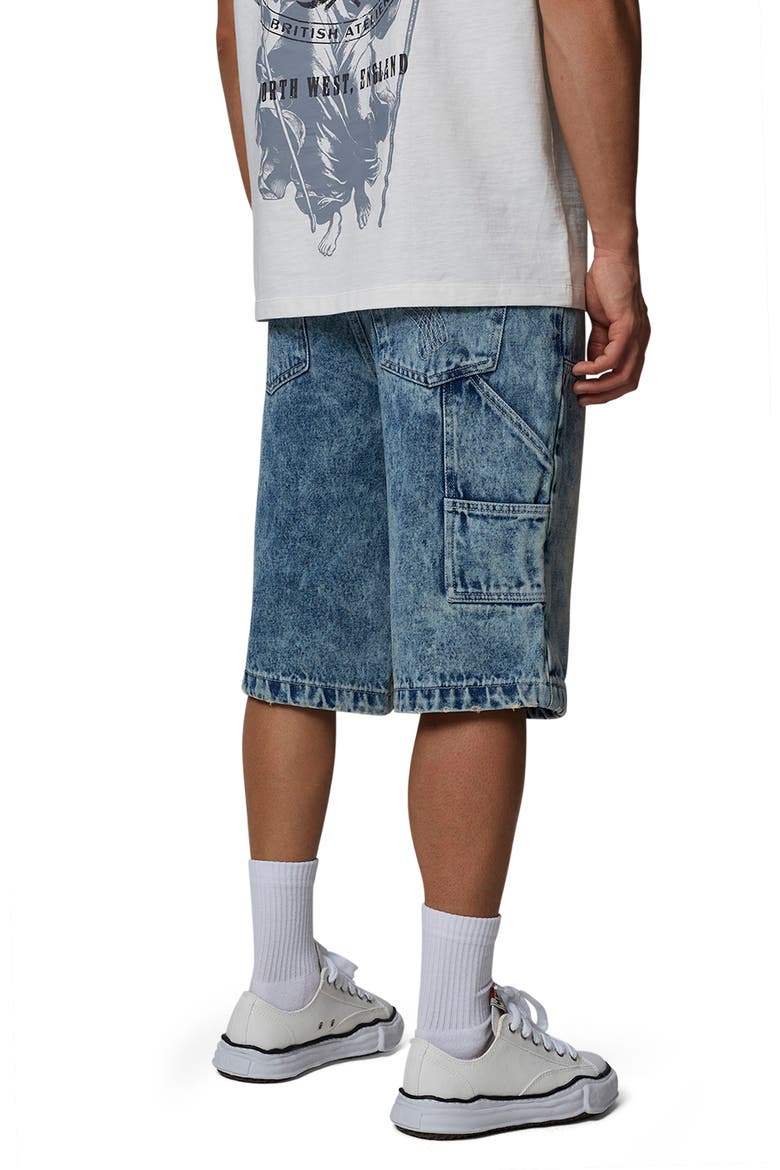 Carpenter Denim Shorts, Alternate, color, Medium Blue