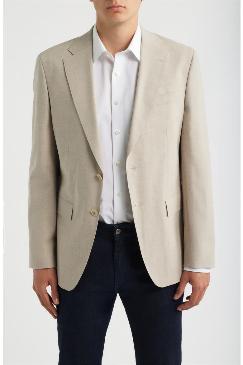 Huston Virgin Wool Blend Sportcoat, Main, color, OPEN BEIGE
