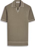 Bugatchi Tipped Johnny Collar Polo