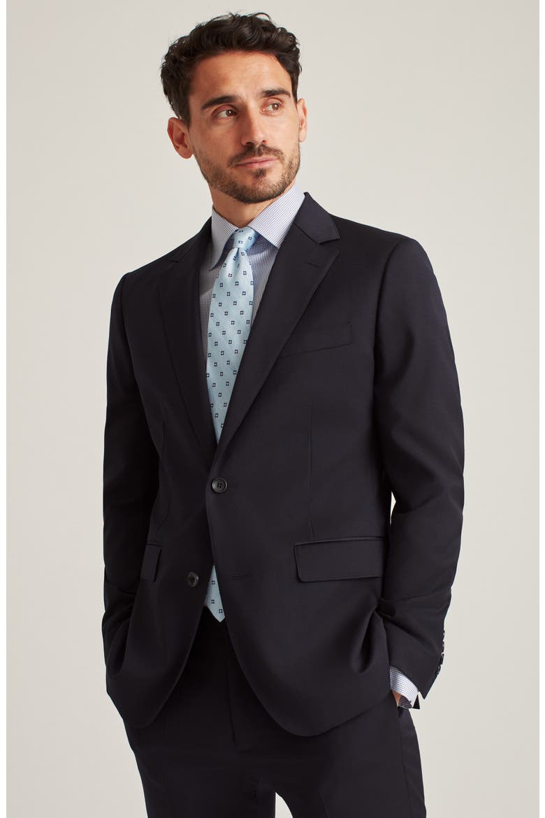 Jetsetter Slim Fit Stretch Wool Suit Jacket, Alternate, color, NAVY