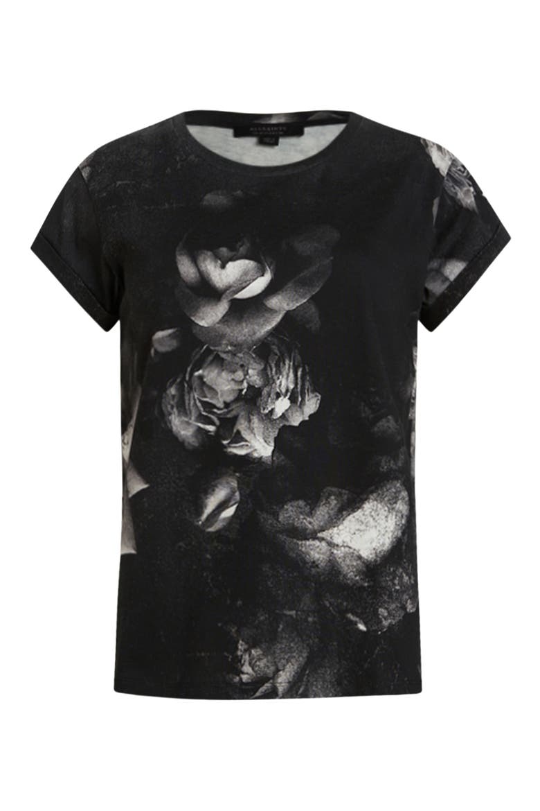 Zoella Anna Graphic Tee, Alternate, color, BLACK