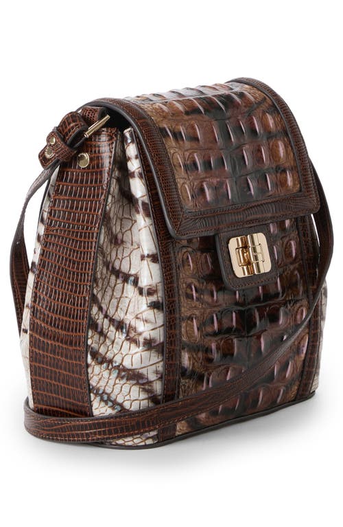 Brahmin Margo Croc Embossed Leather Crossbody Bag