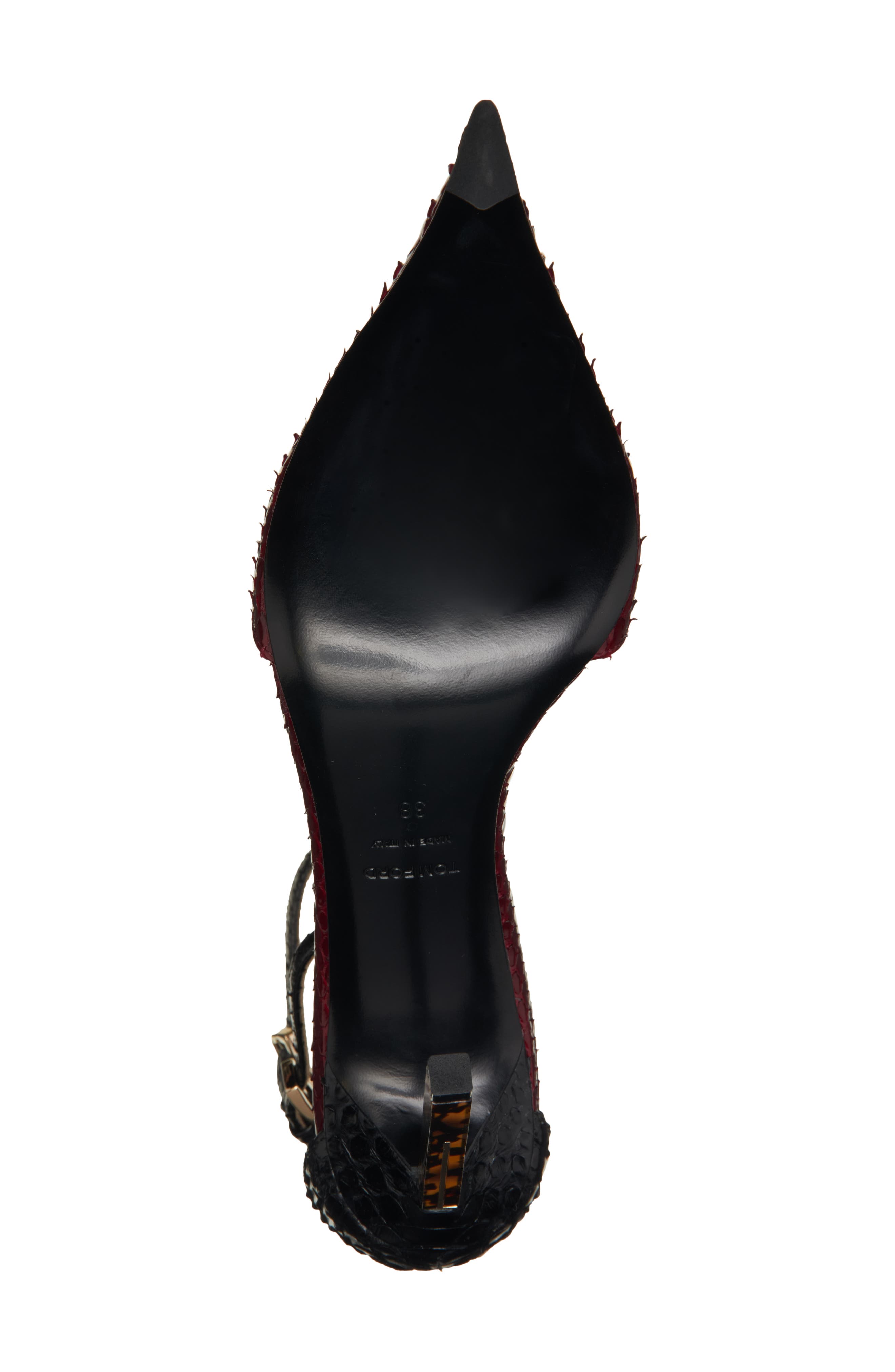 T-Strap Pump, Alternate, color, RUBY RED/BLACK