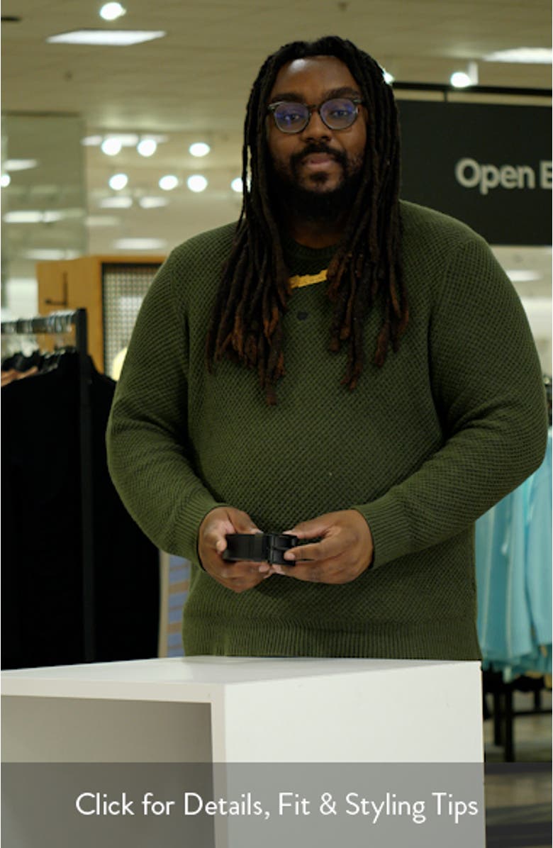 Lightning Bolt Keeper Leather Belt, sales video thumbnail