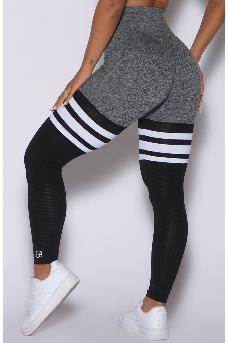 Scrunch Thigh Highs, Alternate, color, Grey & Black