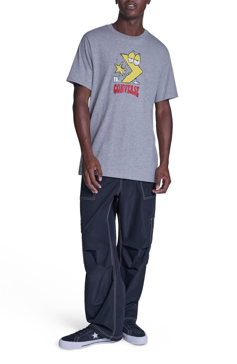 Converse Munchies T-Shirt, Alternate, color, Vintage Grey Heather