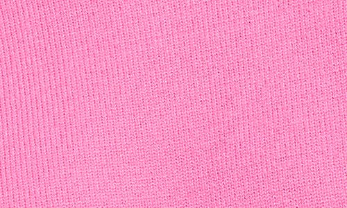 Good American Cropped Crewneck Sweatshirt In Pink