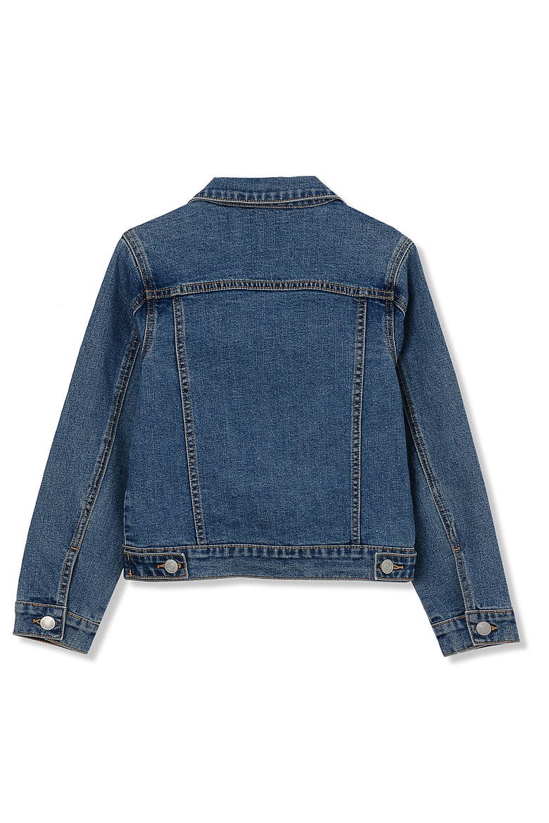 Girls Denim Jacket, Alternate, color, Legend