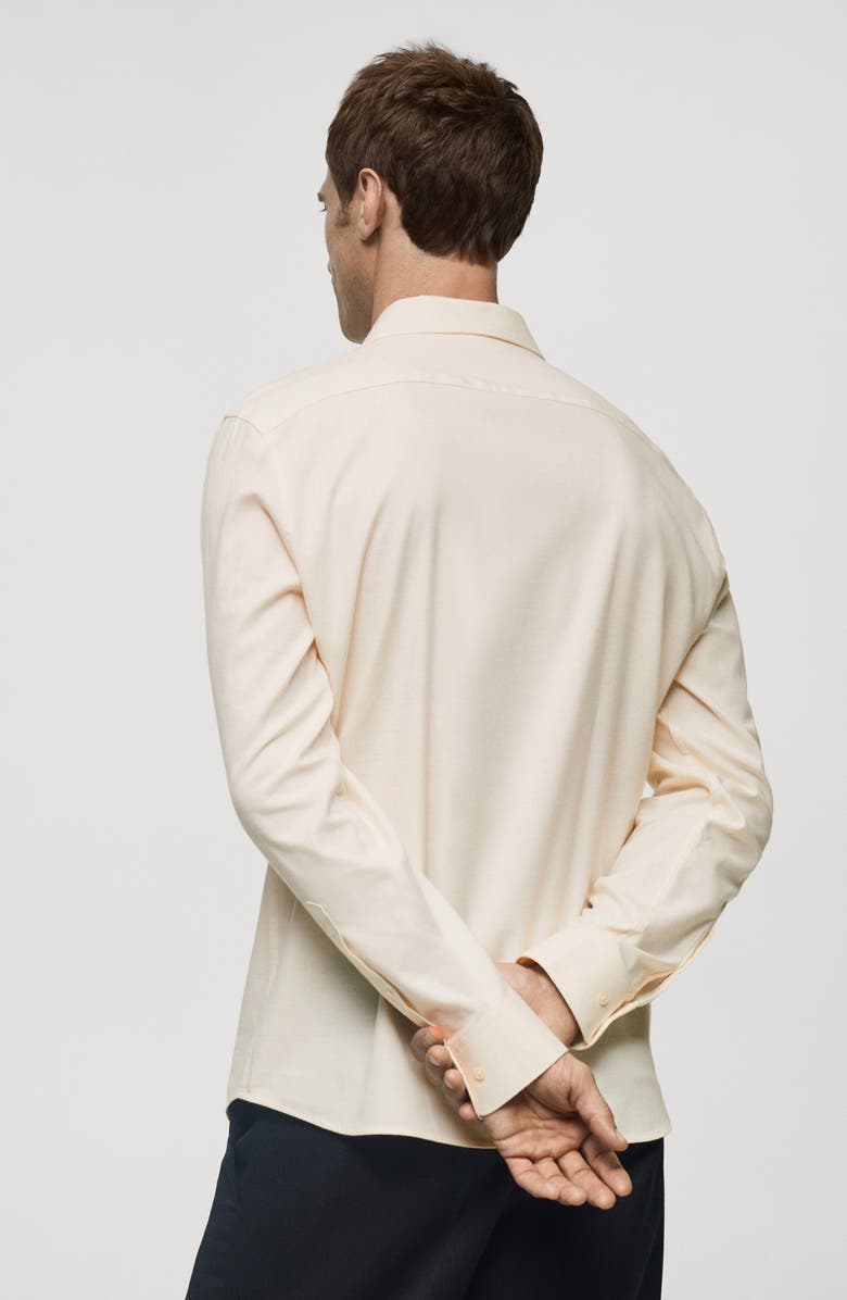 MANGO Slim Fit Flannel Button-Up Shirt, Alternate, color, 