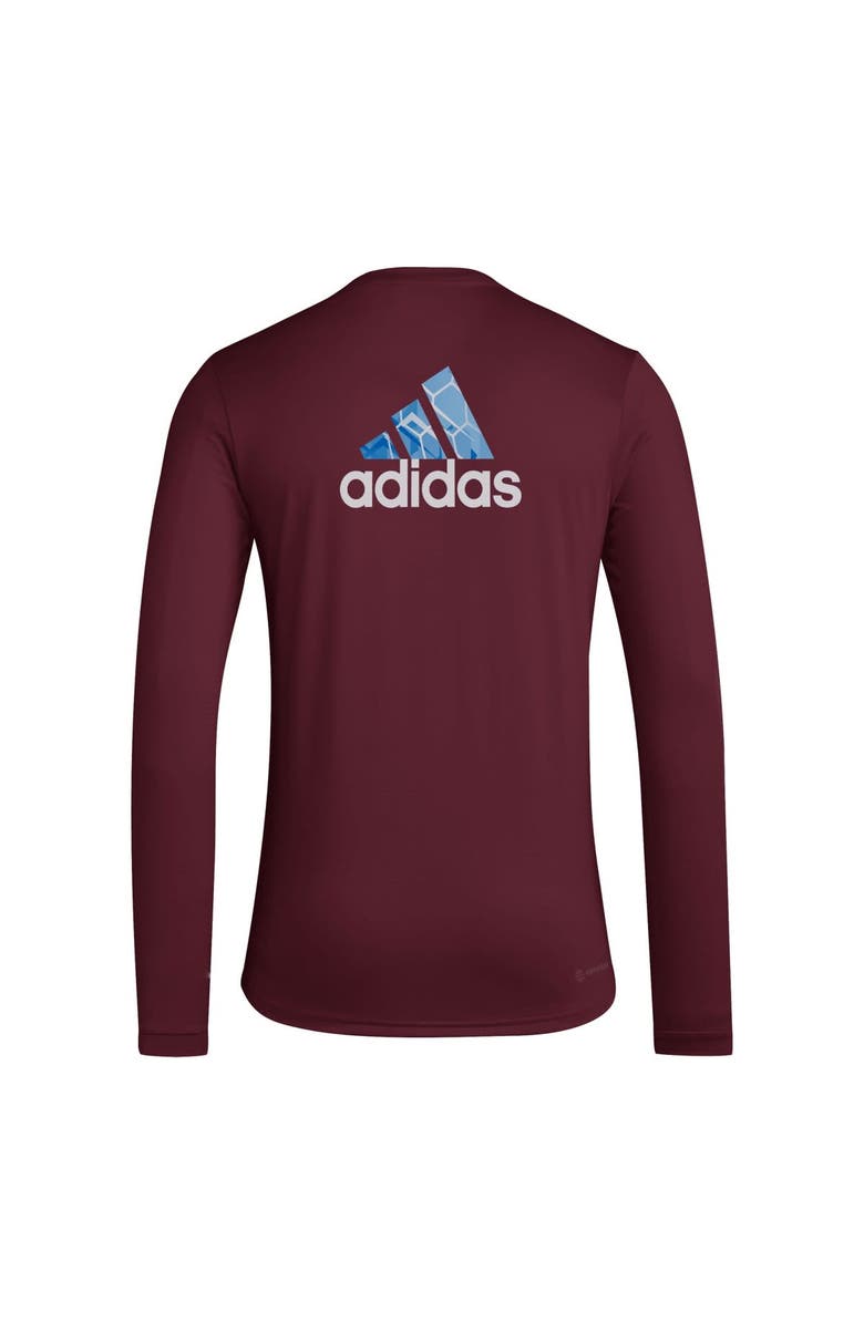 adidas Men's adidas Burgundy Colorado Rapids Local Pop AEROREADY Long Sleeve T-Shirt, Alternate, color, 