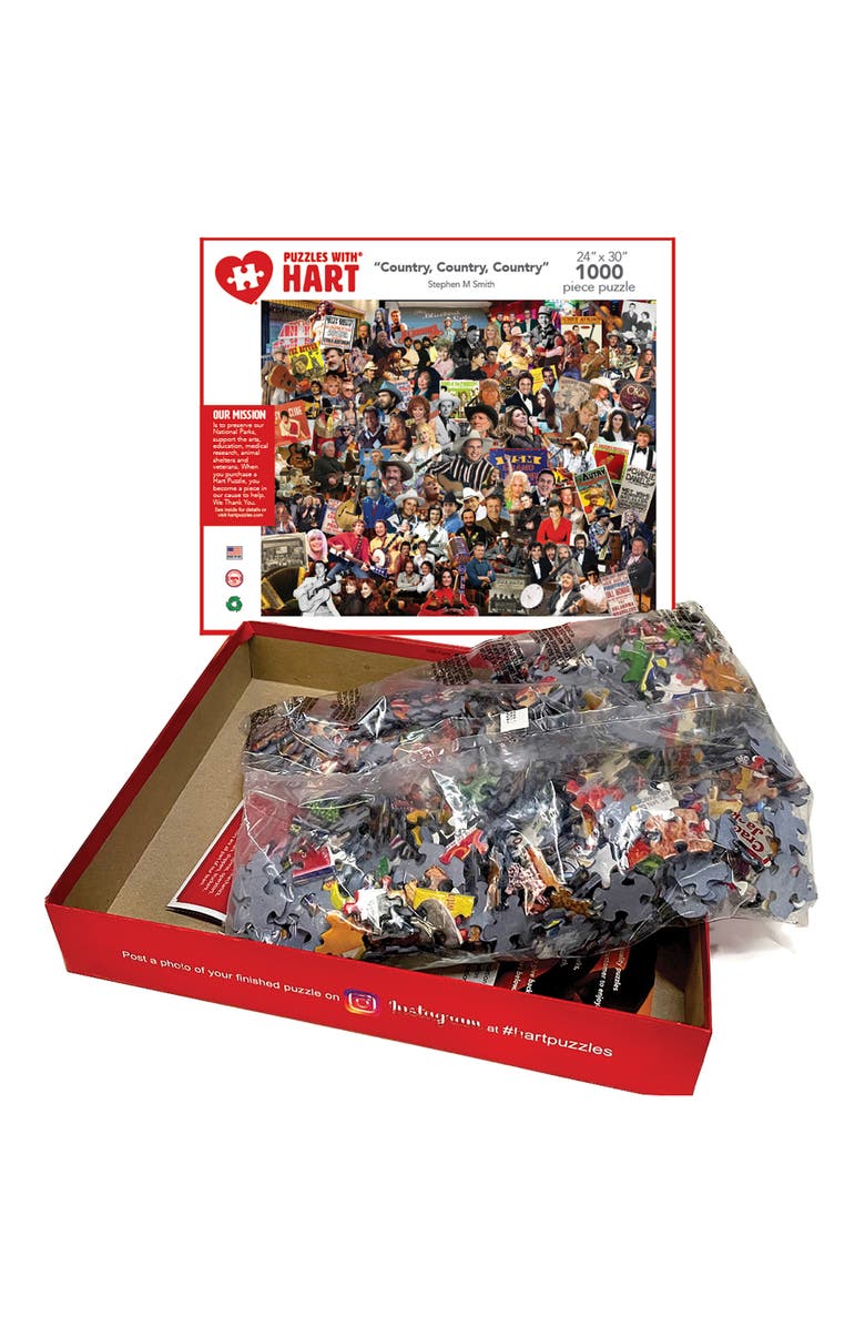 Hart Puzzles Country by Steve Smith 1000 Piece Puzzle, Alternate, color, Multicolored