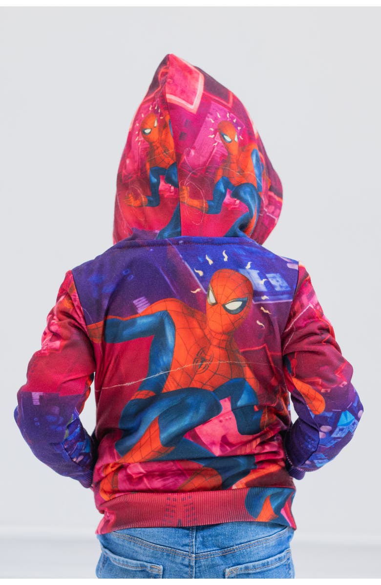 Marvel Spider-Man Sublimated Pullover Hoodie, Alternate, color, Red