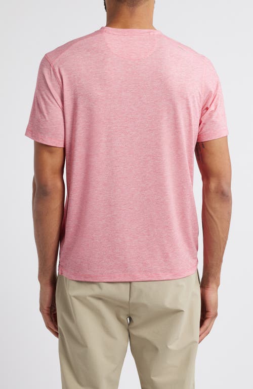 Johnnie-o Course Performance T-shirt In Rouge Red
