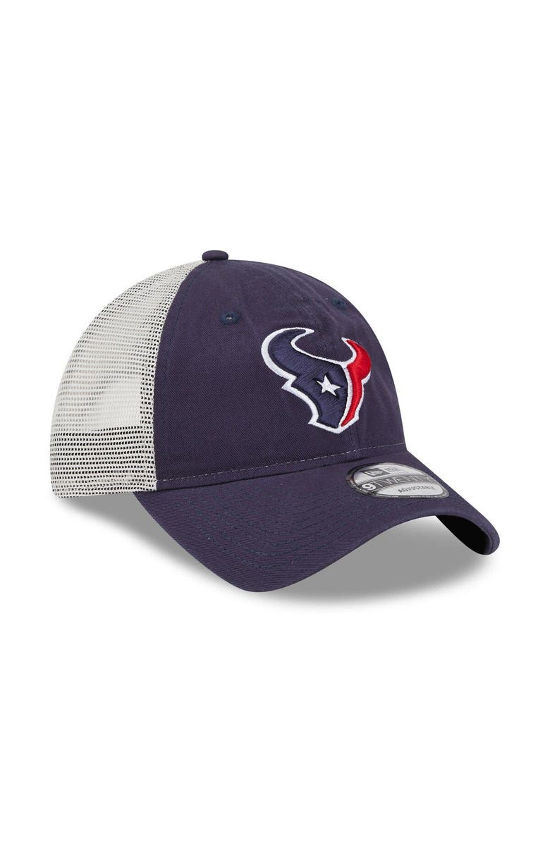 New Era Men's New Era Navy/Natural Houston Texans Loyal 9TWENTY Trucker Hat, Alternate, color,