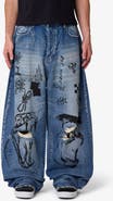 mnml Mega Baggy Sketch Denim Jeans