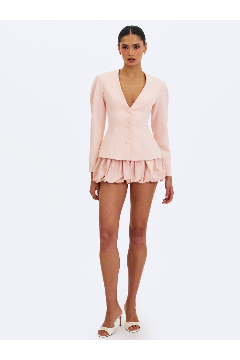 Savannah Peplum Blazer, Alternate, color, Tulip Pink