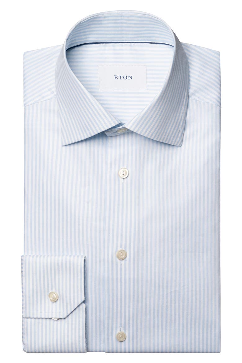 Contemporary Fit Bengal Stripe Shirt, Alternate, color, LIGHT BLUE
