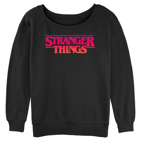 Junior's Stranger Things Vintage Radio The Squawk WSQK  Sweatshirt