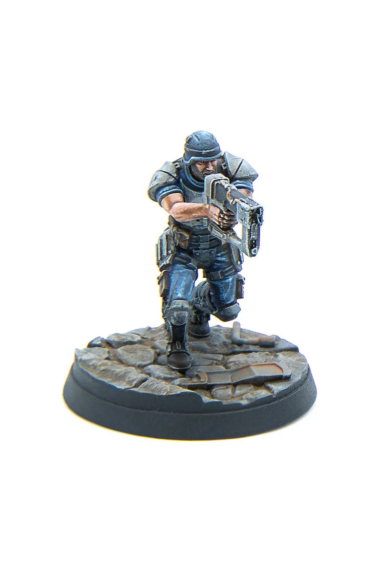 Modiphius Fallout Wasteland Warfare Enclaveforce 6 Miniatures, Alternate, color, Multicolored