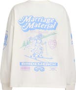 BRIDEMERCH Marriage Material Collection Ski Club L/S Crew